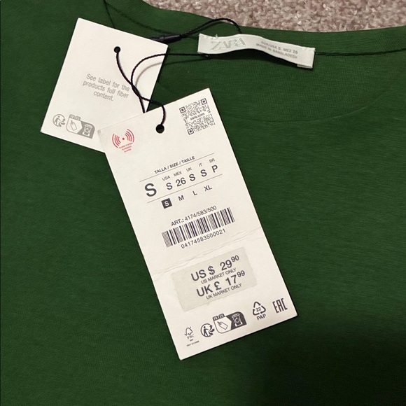 Zara Ruched Interlock T-shirt - Picture 9 of 10